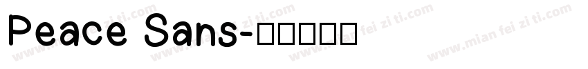 Peace Sans字体转换